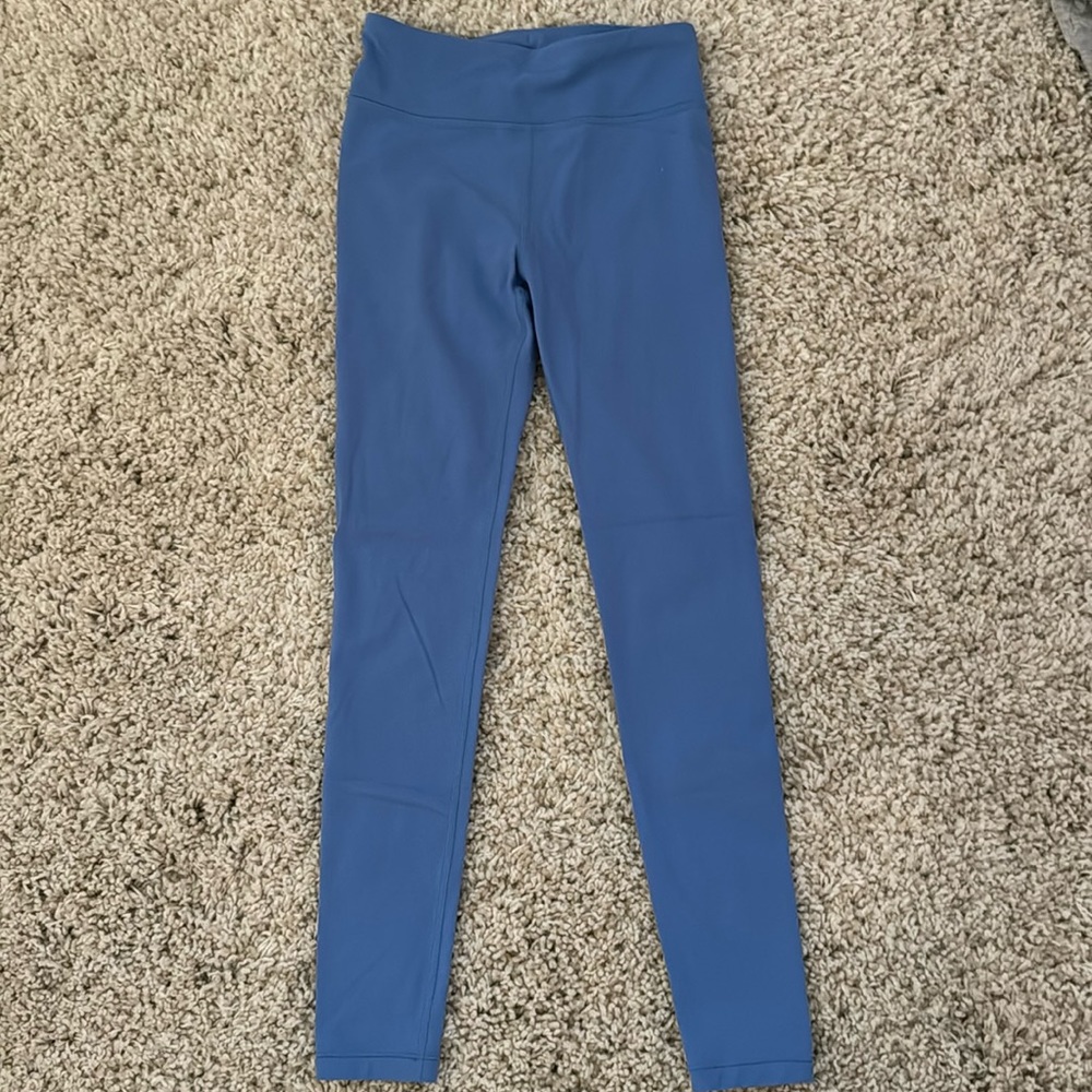 Baby blue Athleta girl leggings size medium, 8 to 10